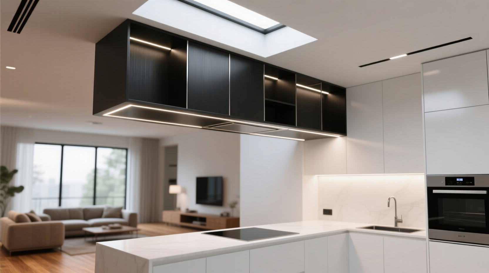 the screendeck adds much needed storage right above you