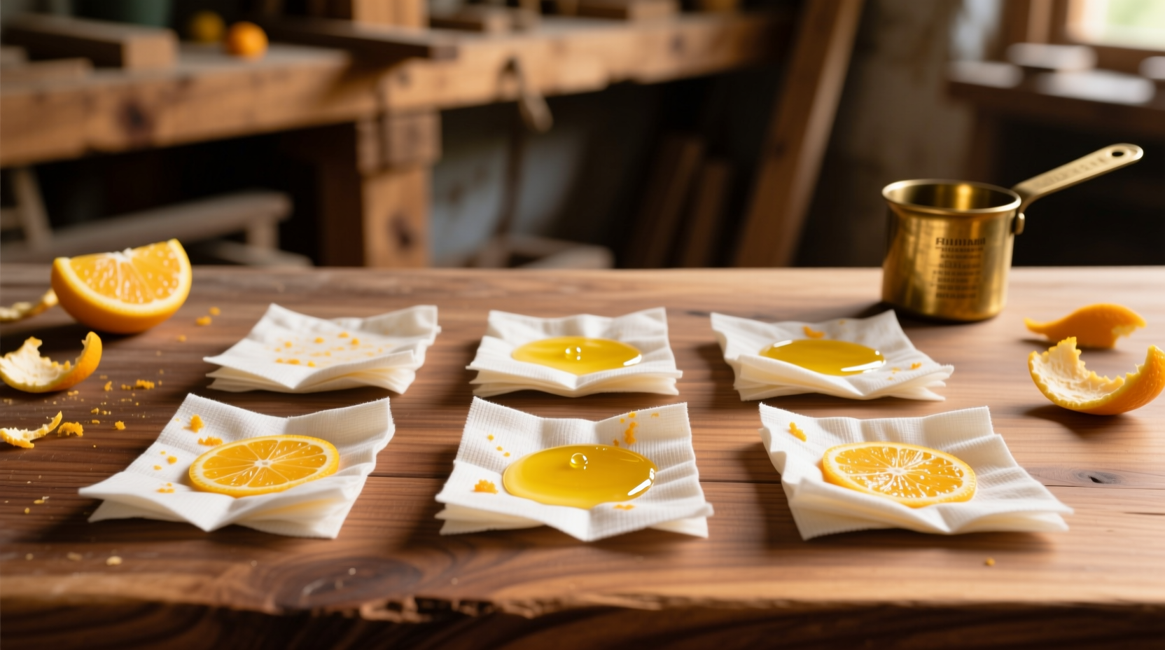 diy citrus wood polishing wipes
