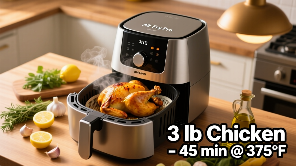 How Long to Cook a 3 lb Chicken in Air Fryer (Pro Tips)