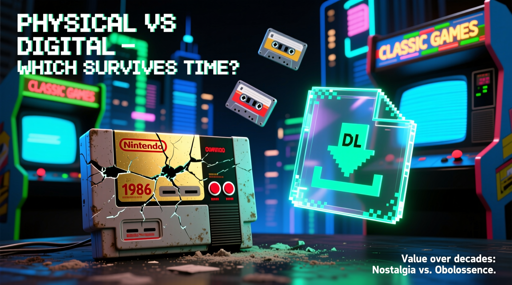 retro nintendo cartridges vs digital downloads which holds value better over time