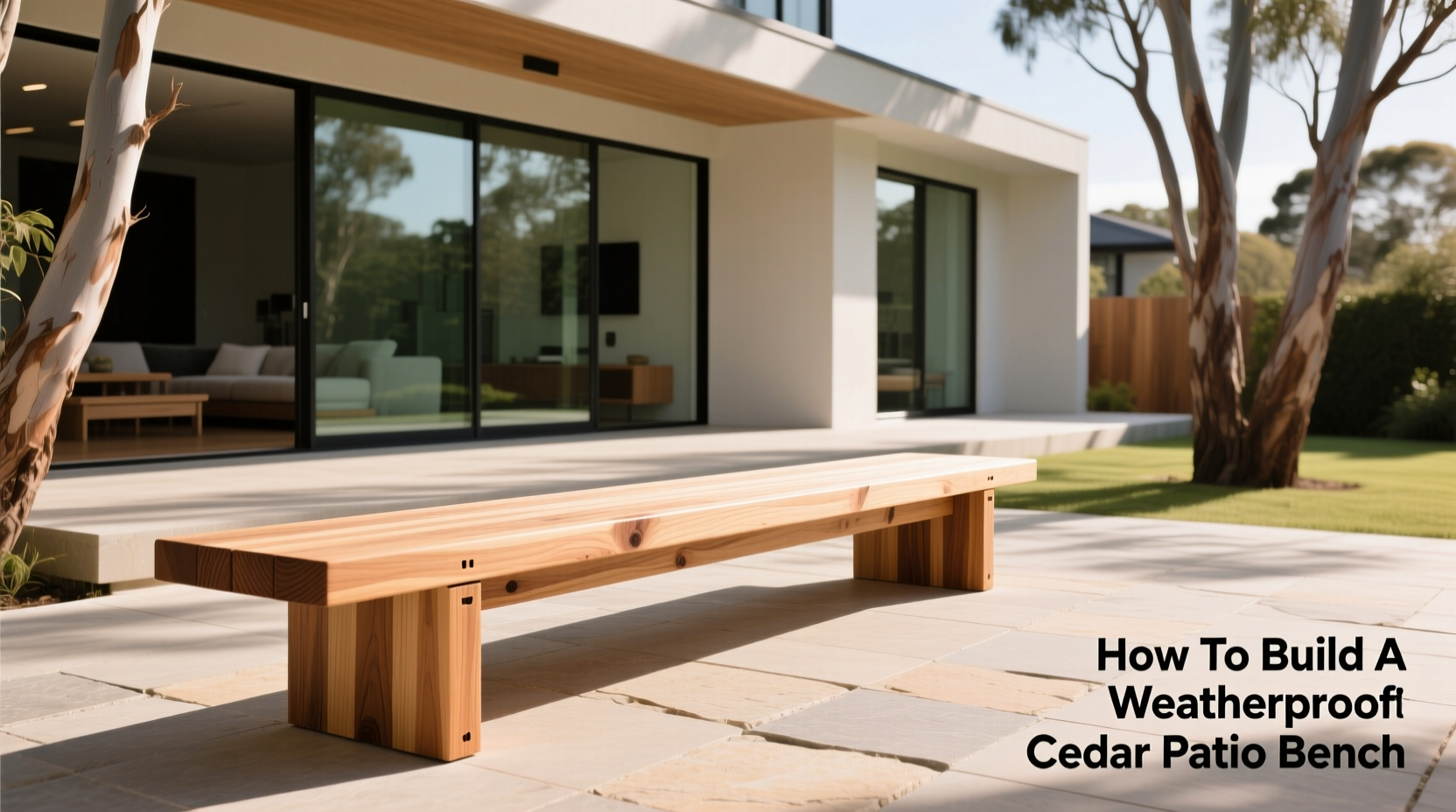 How To Build A Weatherproof Cedar Patio Bench