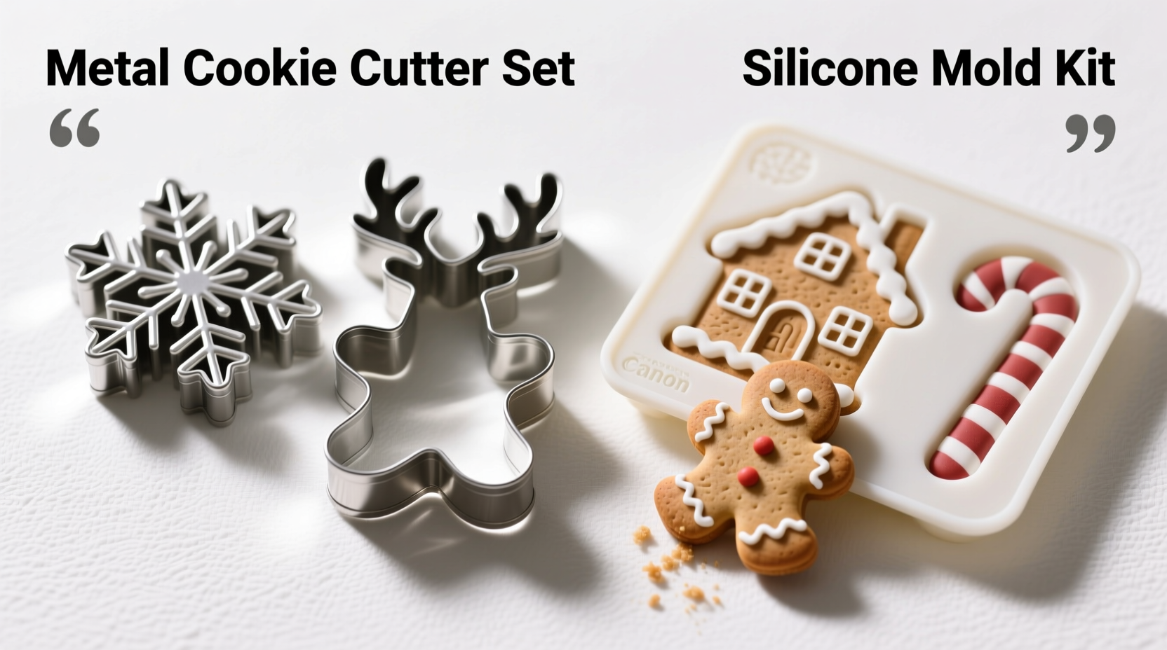christmas cookie cutter set vs silicone mold kit which delivers sharper details and easier release