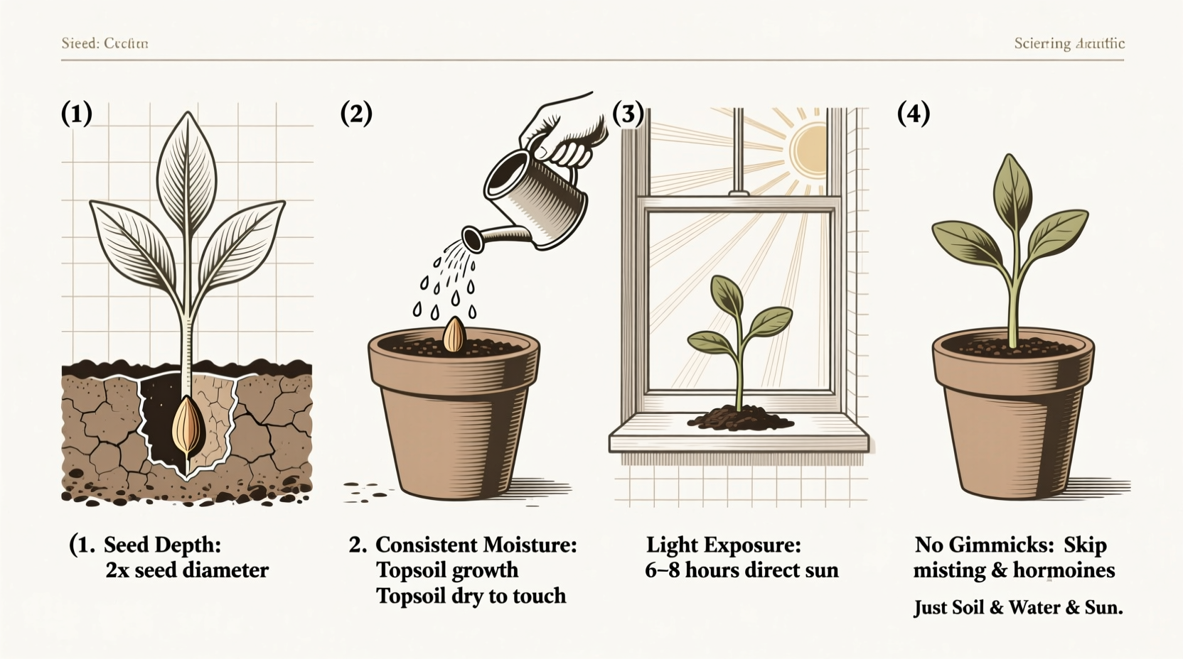 plant care life tips music seedling germination