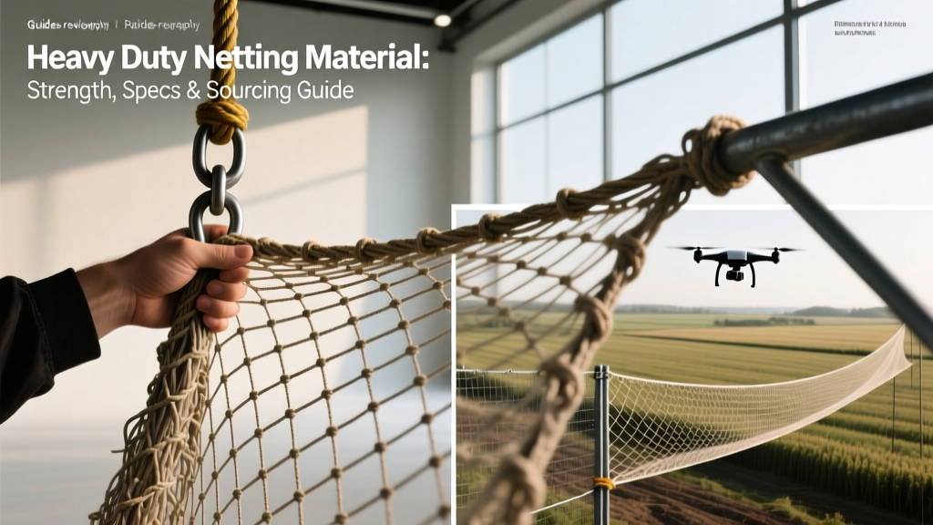 Heavy Duty Netting Material: Strength, Specs & Sourcing Guide