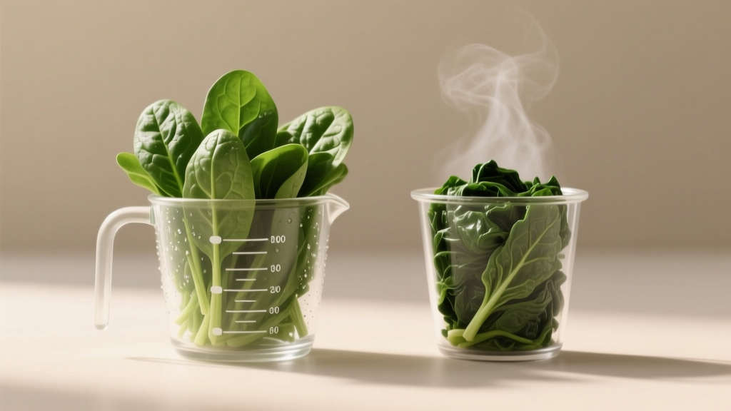Spinach Ounces per Cup: Raw vs Cooked (2026)