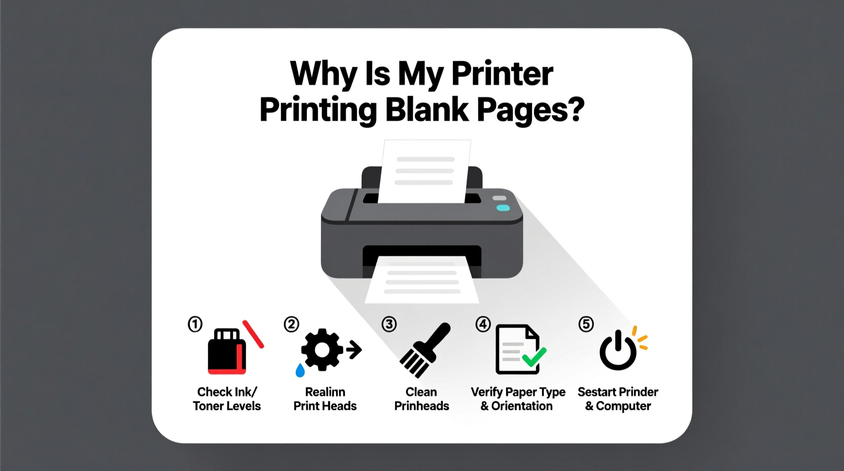 why is my printer printing blank pages simple fixes before you call tech support