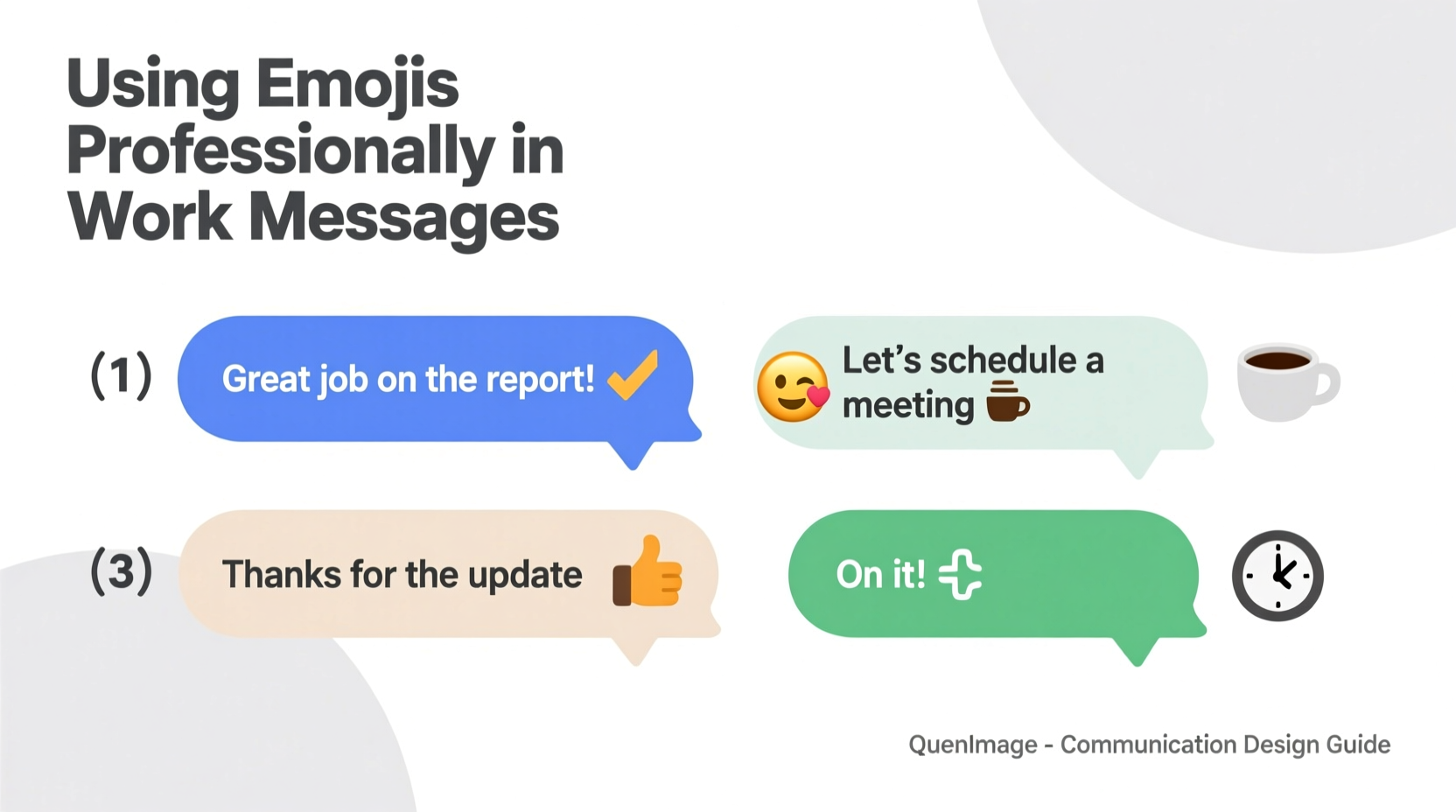 how to use emojis professionally in work messages