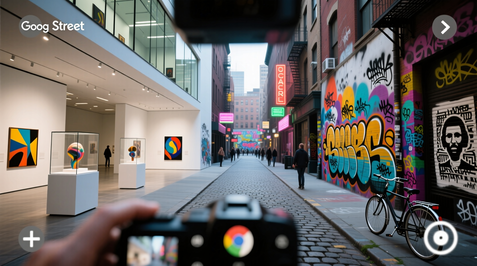 tour art museums and street art on google street view