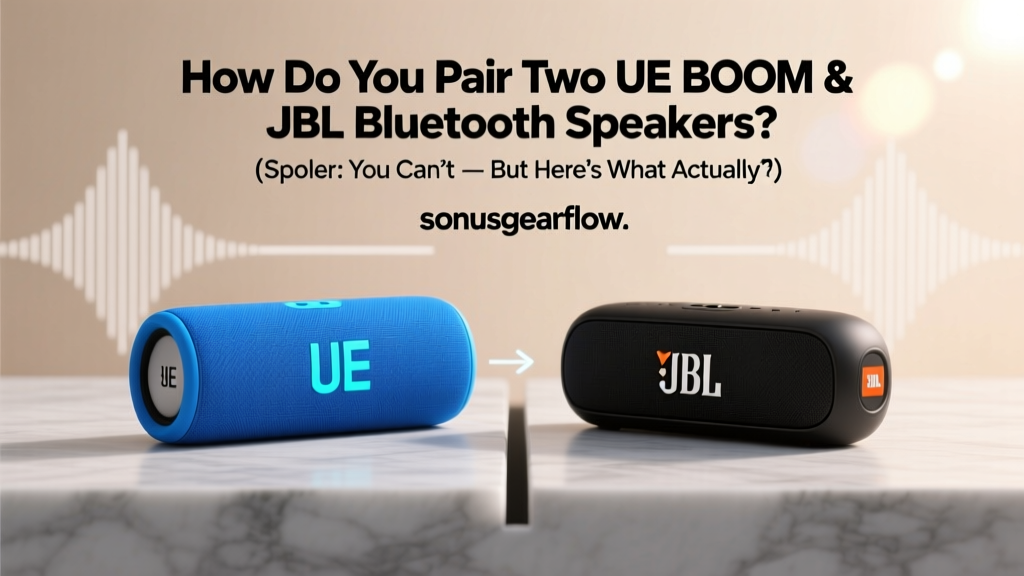 UE BOOM & JBL Bluetooth Pairing: What Actually Works (2026)