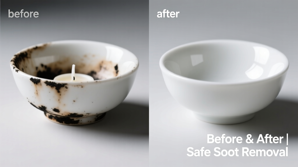How to Remove Candle Soot from Porcelain Safely