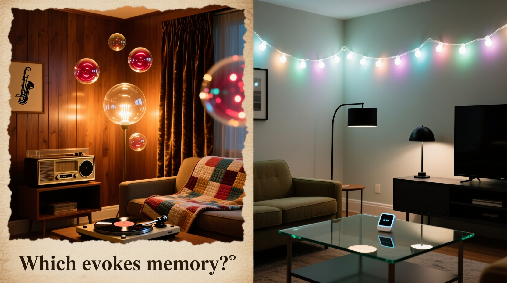 vintage bubble lights vs modern led strings which has better nostalgic charm