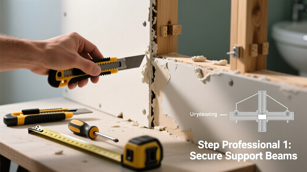 Fixing Sagging Drywall in the Bathroom: A Step-by-Step Repair Guide
