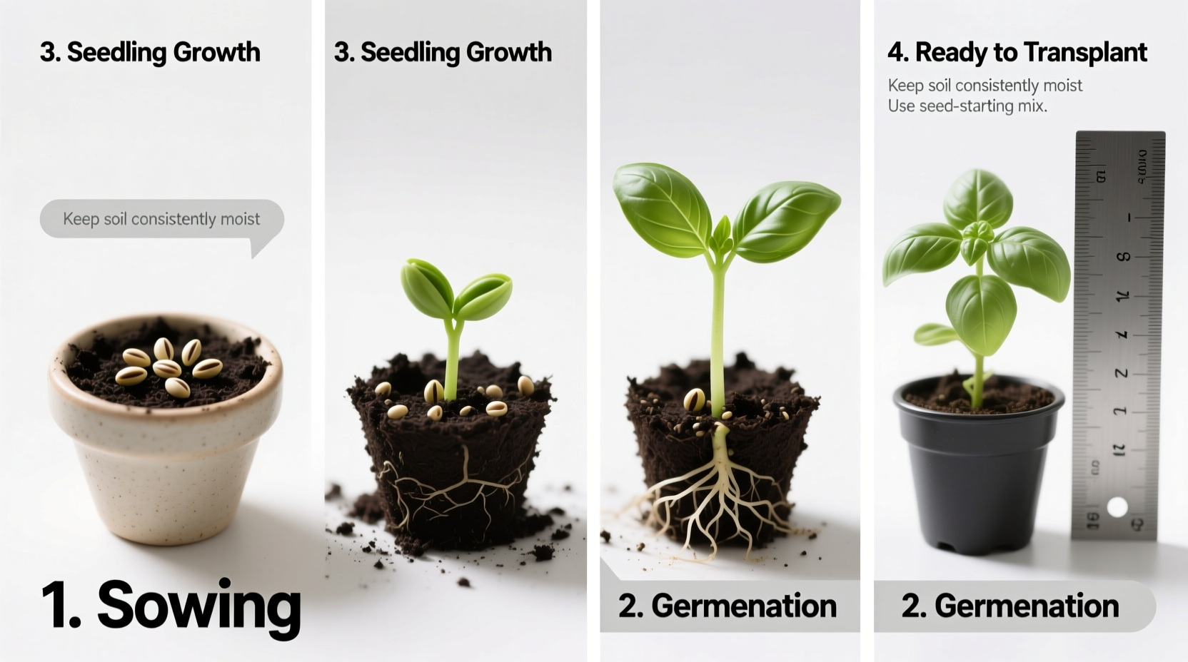 Basil Seeds: 5 Steps to Perfect Germination | TheHomeSprouts