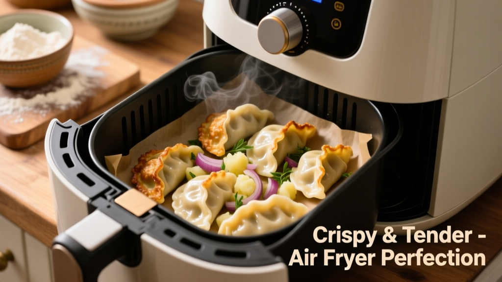 Crispy Fresh Pierogies in the Air Fryer