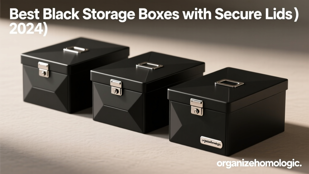 Best Black Storage Boxes with Secure Lids (2024)