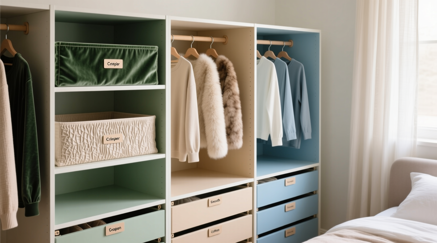 closet organization tips for neurodivergent routines