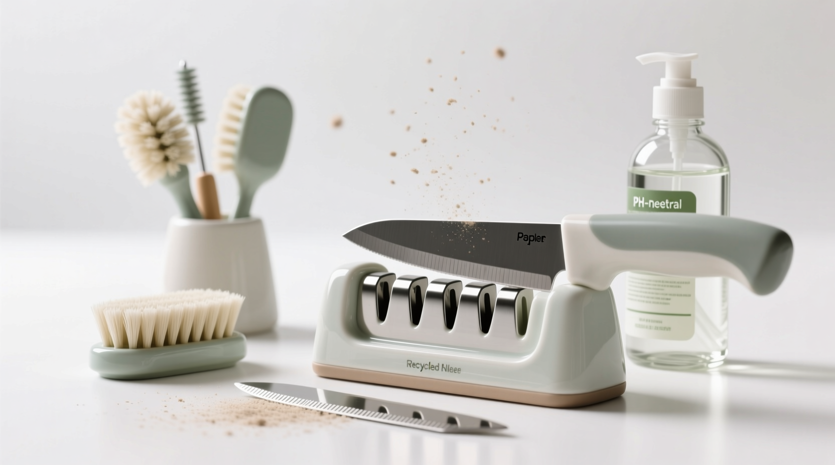 eco friendly cleaning for ceramic knife sharpeners