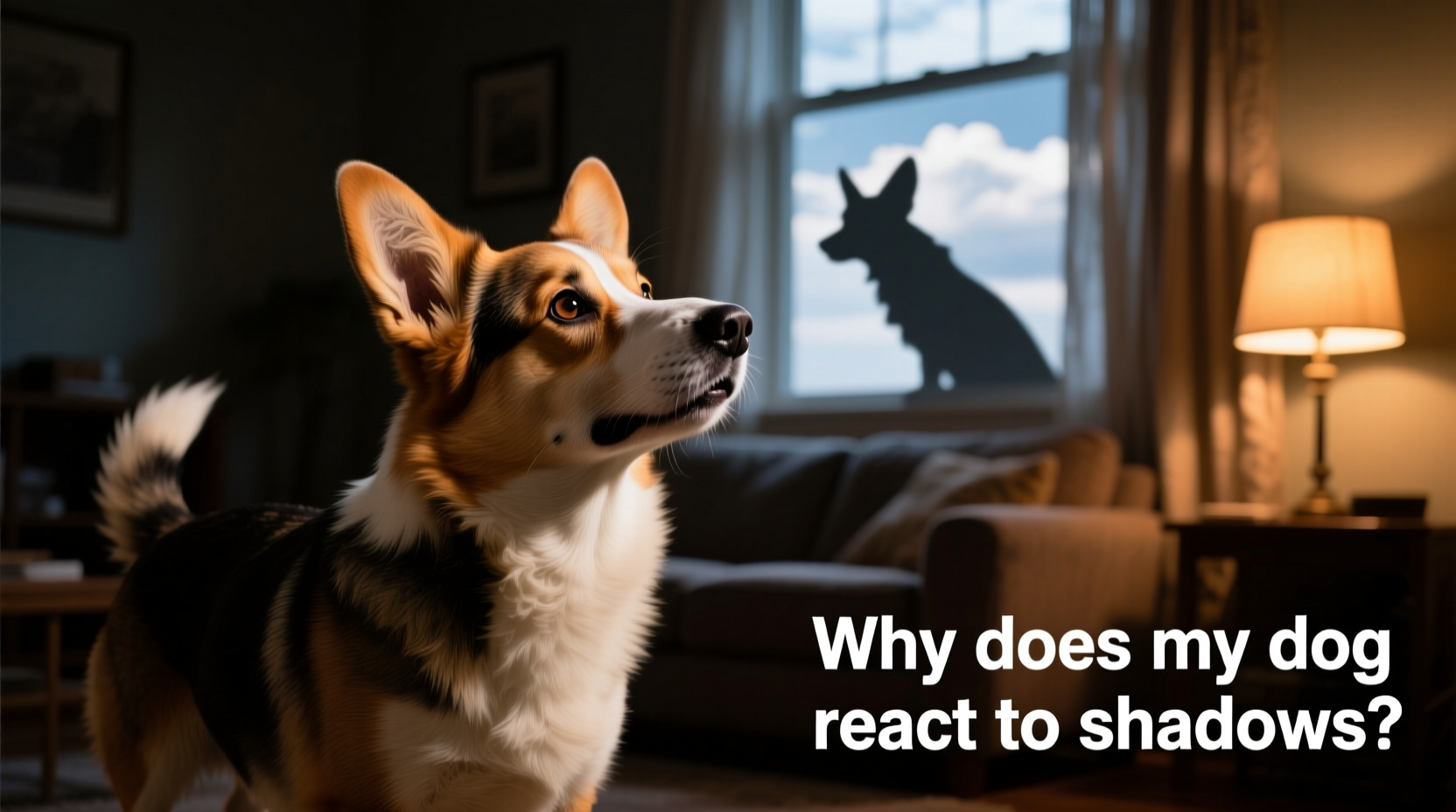 why does my dog bark at shadows and should i be concerned