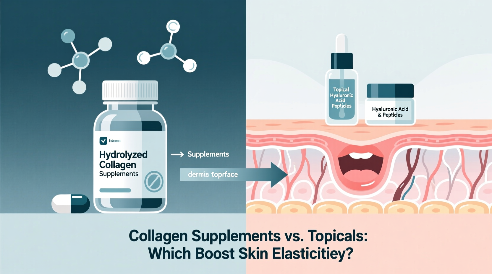 do collagen supplements improve skin elasticity or are topicals enough
