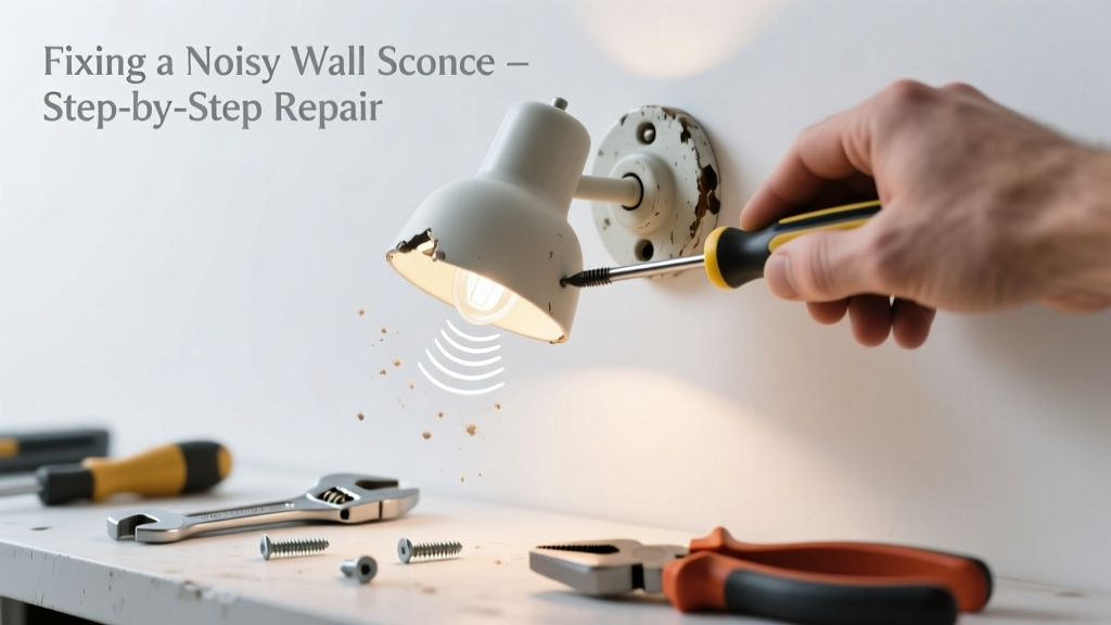 Fixing a Loose Wall Sconce That Makes Noise
