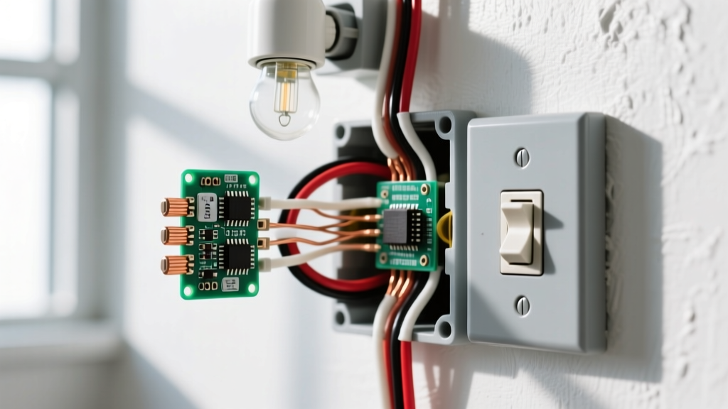 2 Way Switch Wiring Diagram with 1 Lights: US 3-Way Translation & Node Trace