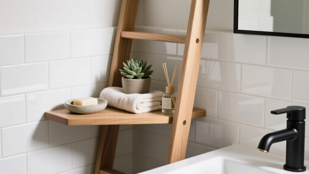 Best Small Ladder Shelf for Tight Bathroom Corners