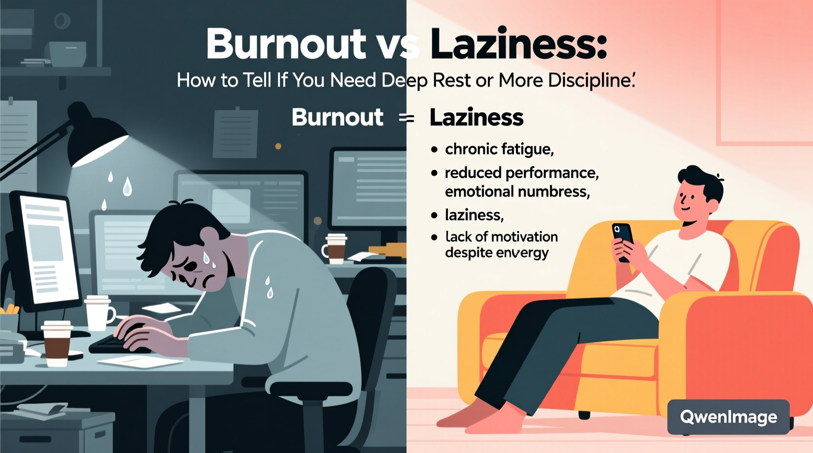 burnout vs laziness how to tell if you need deep rest or more discipline