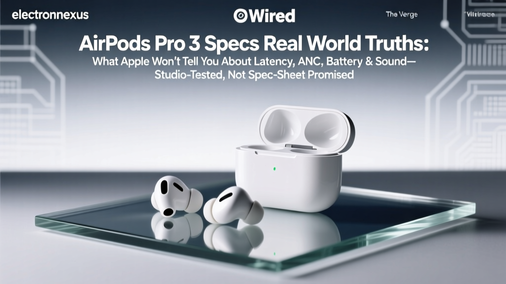 AirPods Pro 3 Specs Real World Truths: What Apple Won’t Tell You About Latency, ANC, Battery & Sound—Studio-Tested, Not Spec-Sheet Promised