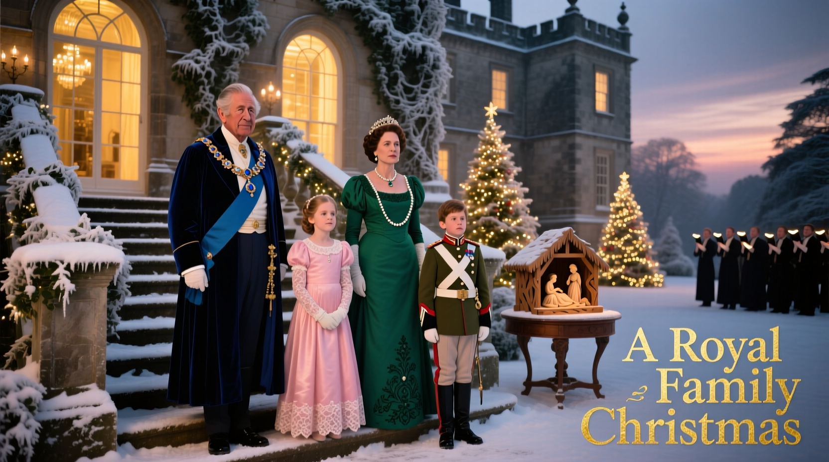 a royal family christmas cast