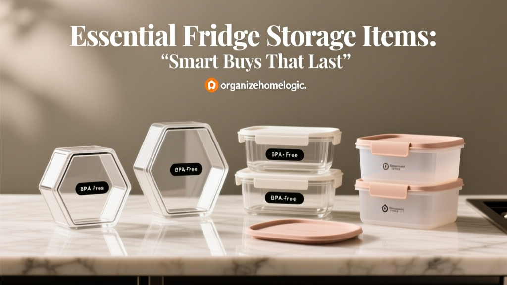 Essential Fridge Storage Items: Smart Buys That Last