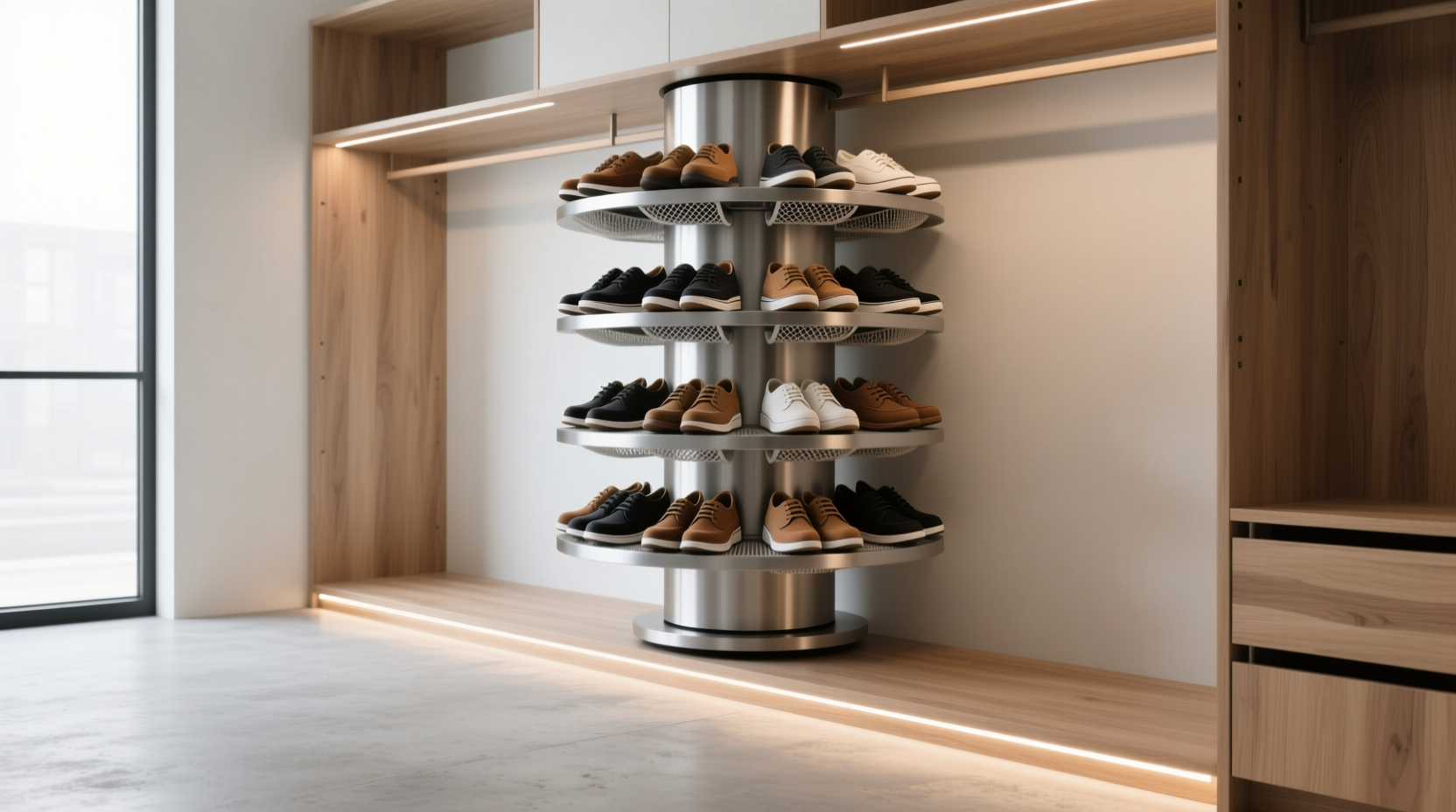 closet organization tips seasonal shoe rotation