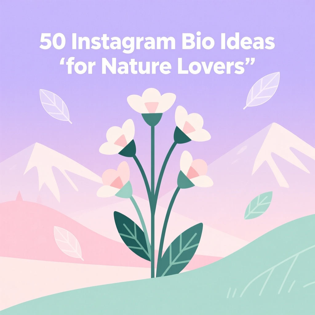 50 Instagram Bio Ideas for Nature Lovers to Express Your Wild Side