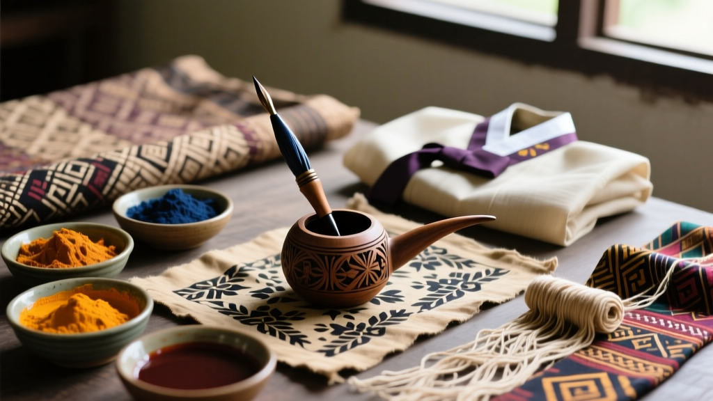 Indonesian Batik Canting Tools And Natural Dye Processes Java