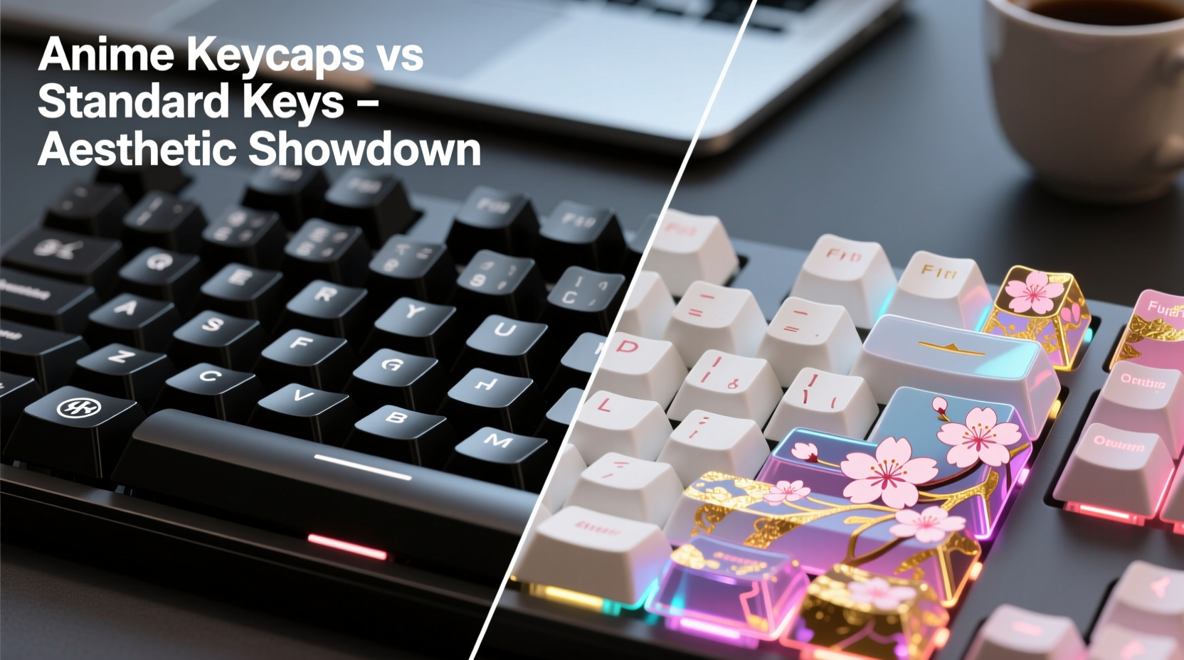 anime keycaps vs standard keys which enhances mechanical keyboard aesthetics