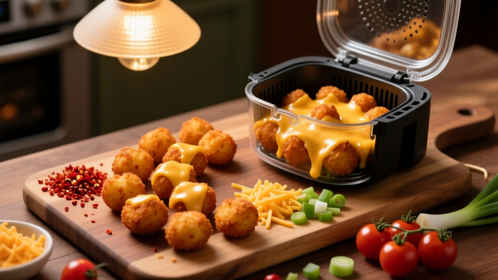 Air Fryer Chili Cheese Tots: Crispy & Ready in 12 Min