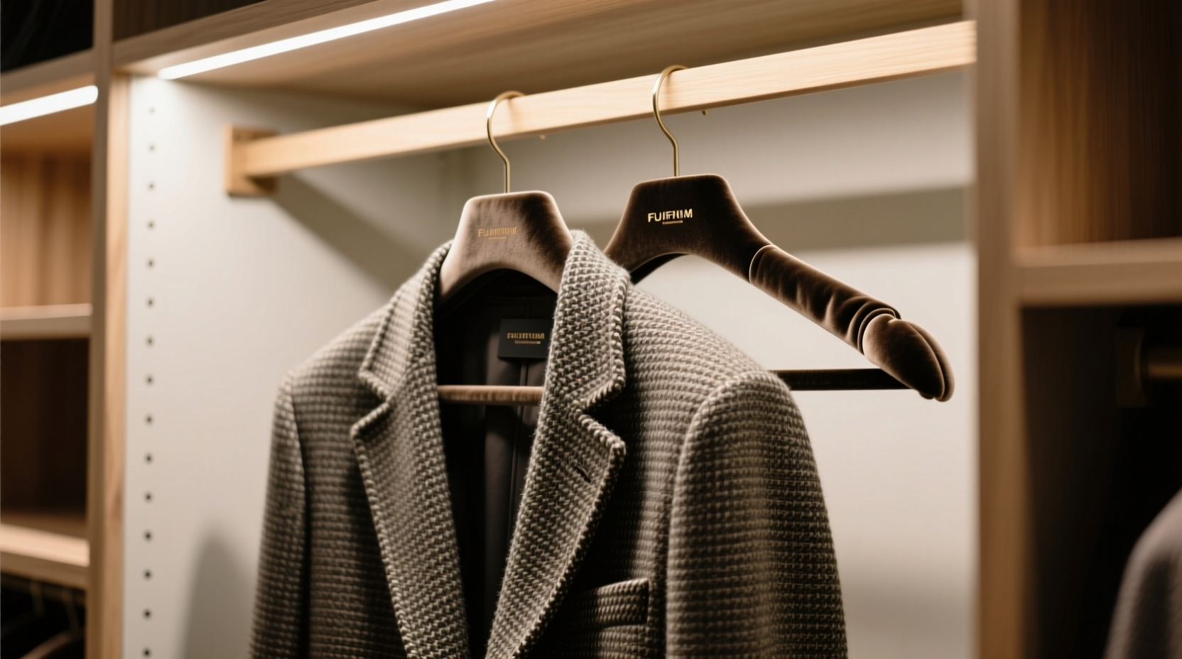 tweed jacket storage preserve structured shoulders