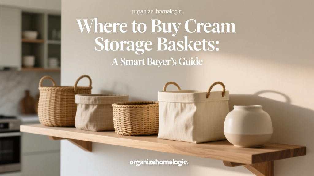 Where to Buy Cream Storage Baskets: A Smart Buyer’s Guide