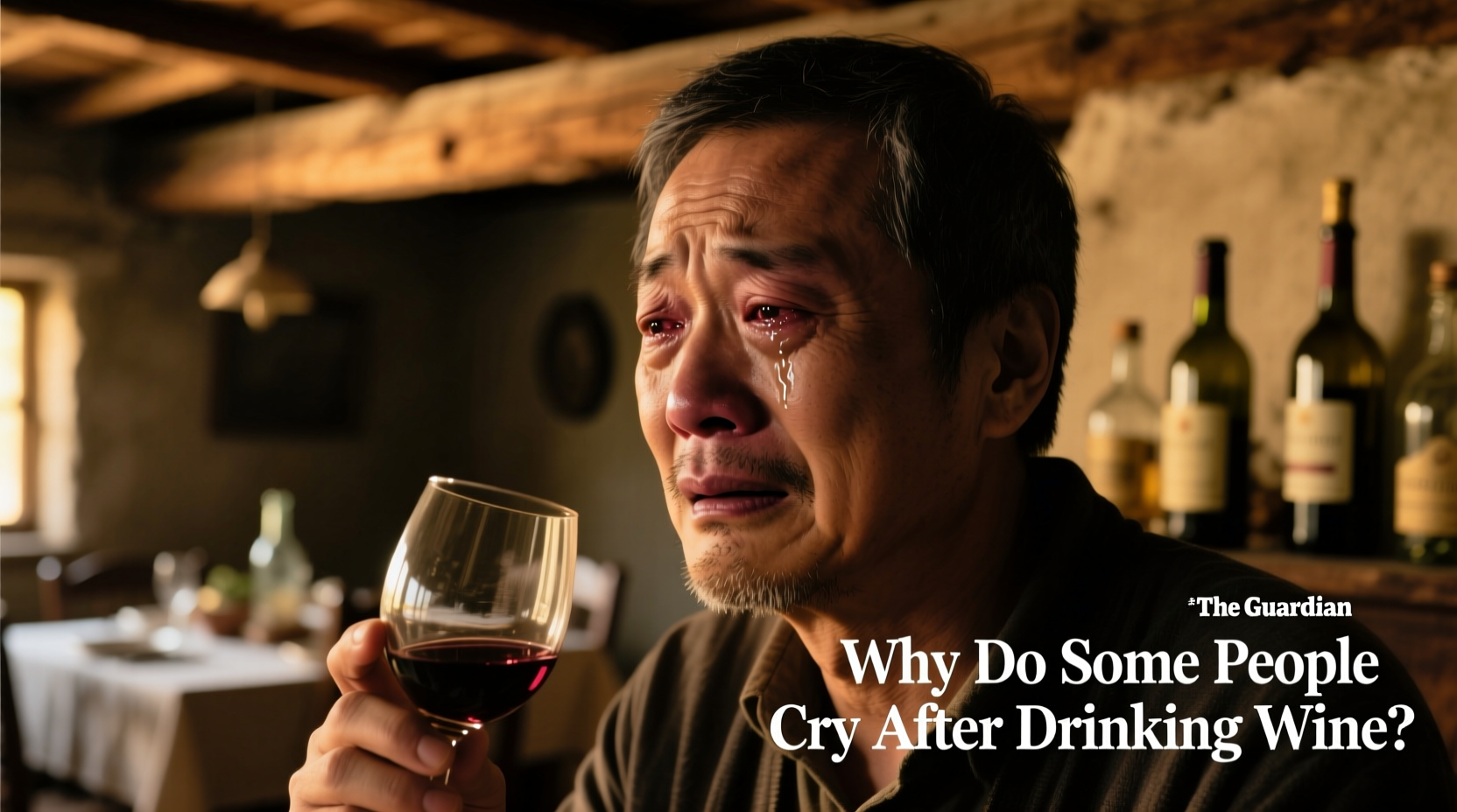 why do some people cry after drinking wine emotional release explained