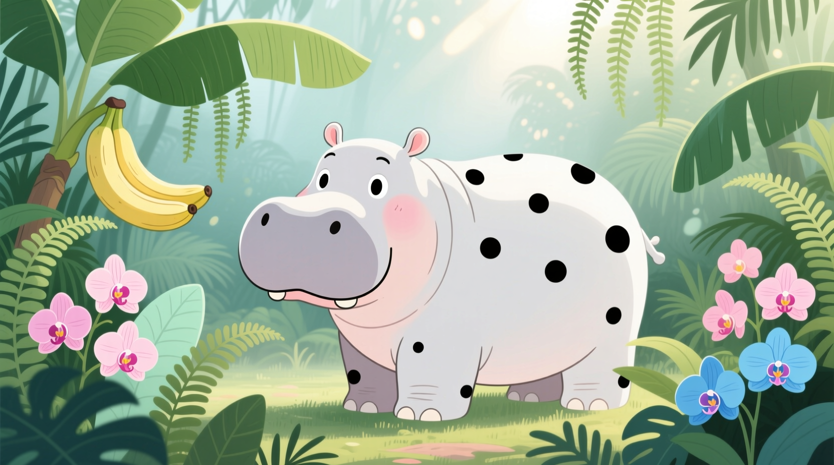 hippo white polka dot plant