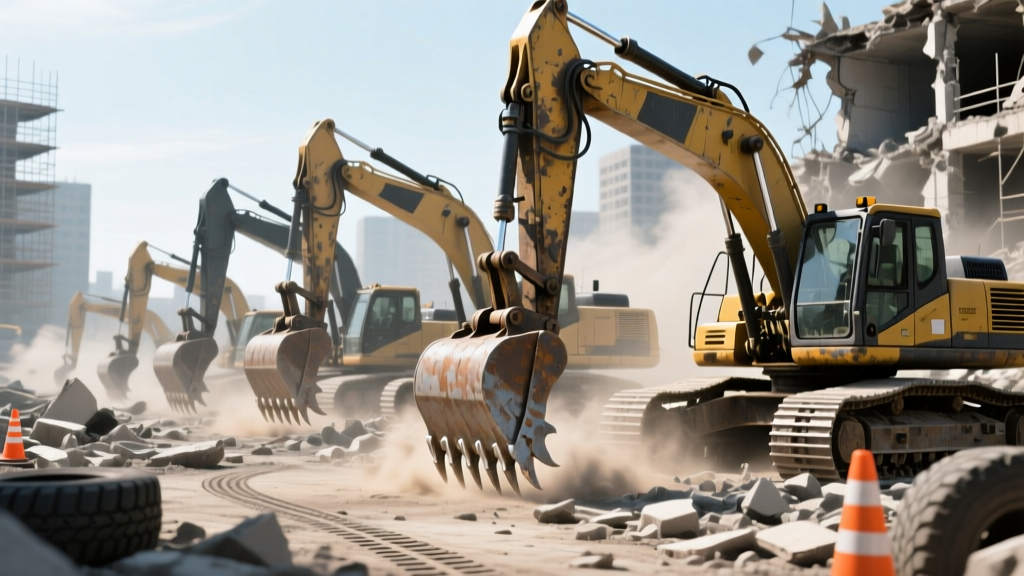 Heavy Equipment Earth Movers in Demolition: Attachments & Case Studies