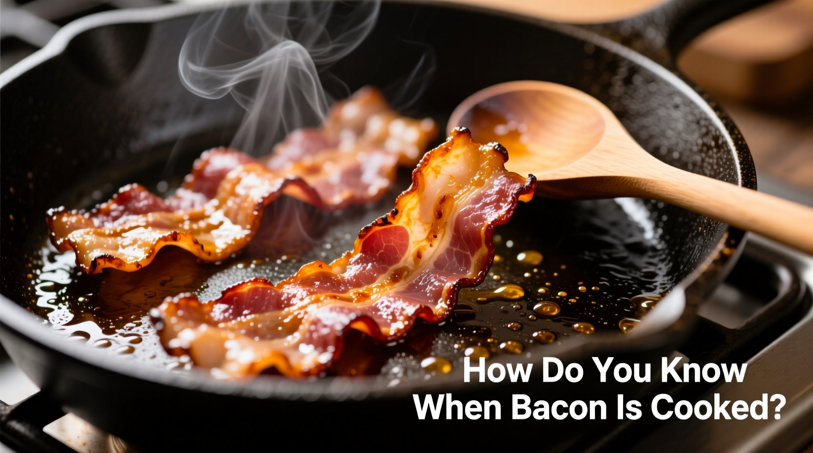 how do you know when bacon is cooked