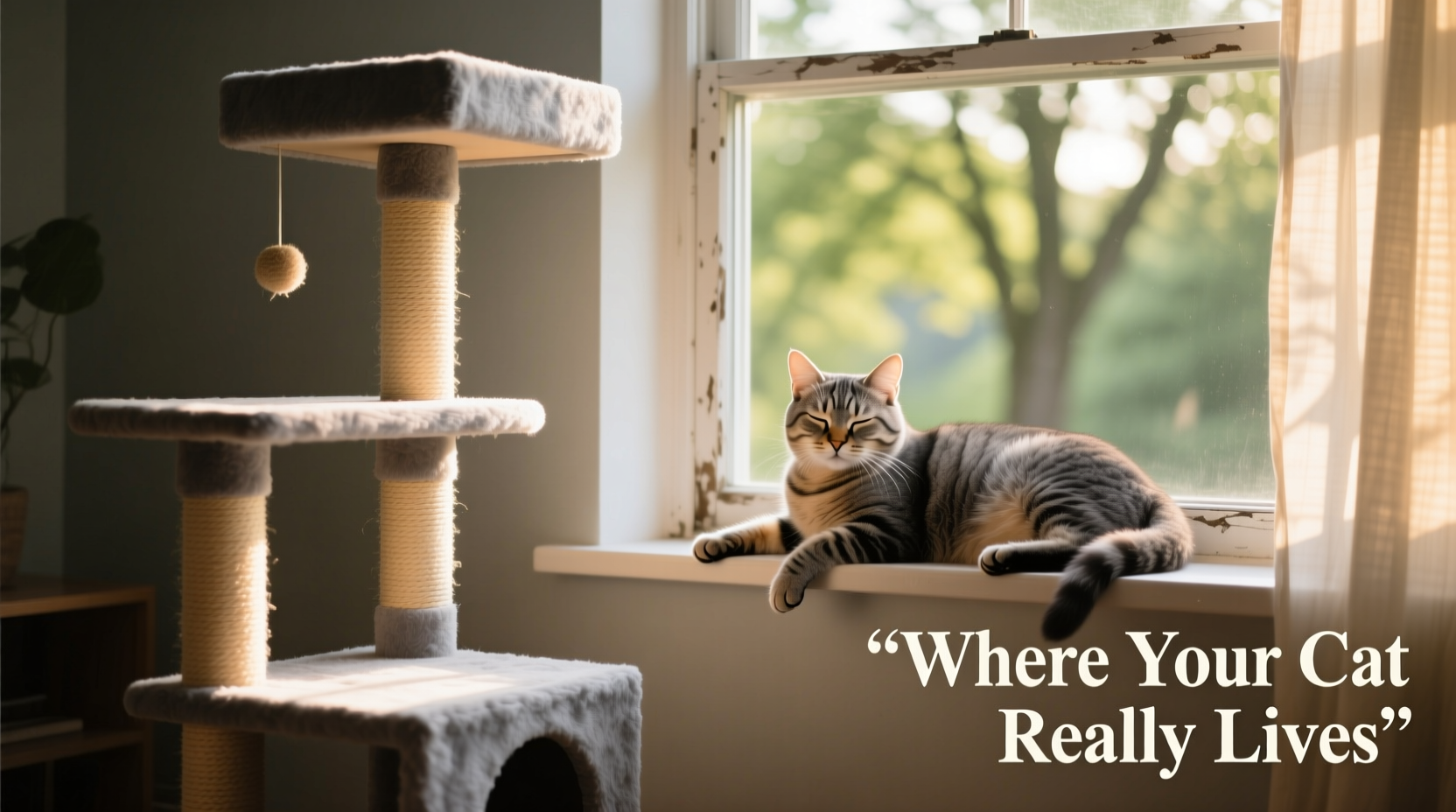 cat tree vs window perch where your feline actually spends most time