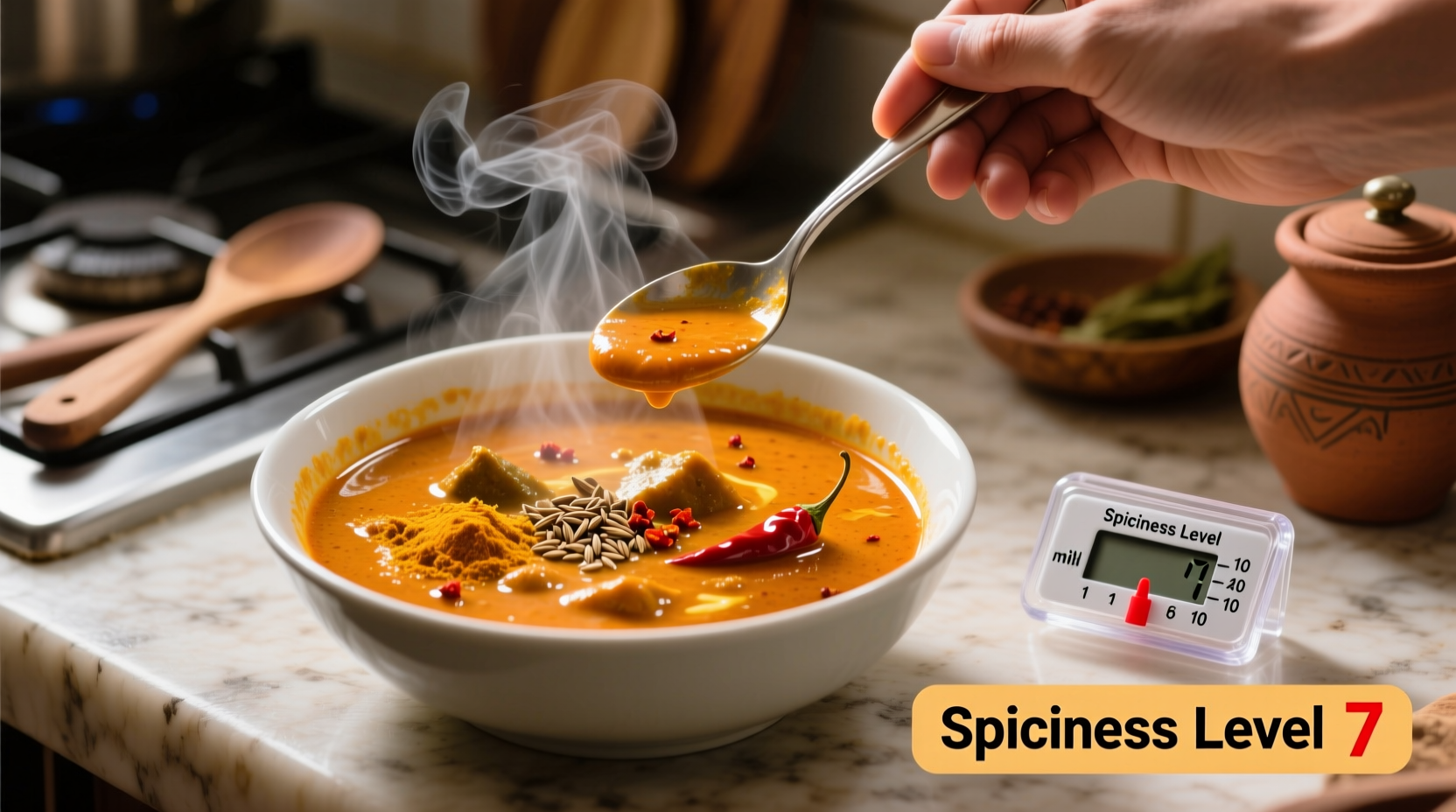 understanding the spiciness level of curry