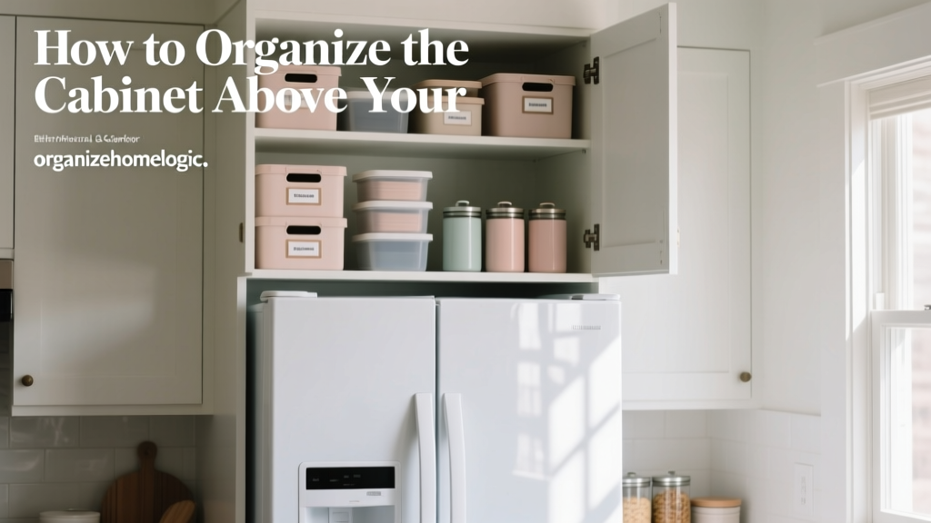How to Organize the Cabinet Above Your Refrigerator
