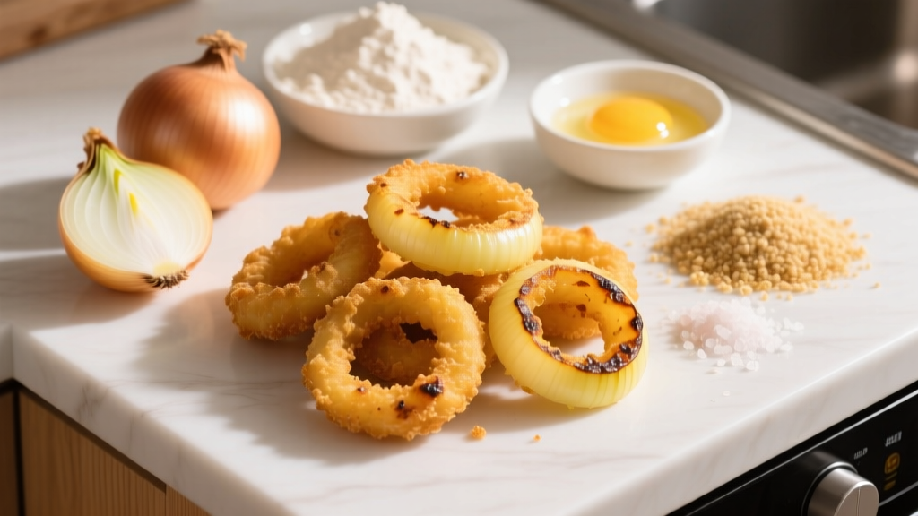 Crispy Battered Onion Rings in Air Fryer