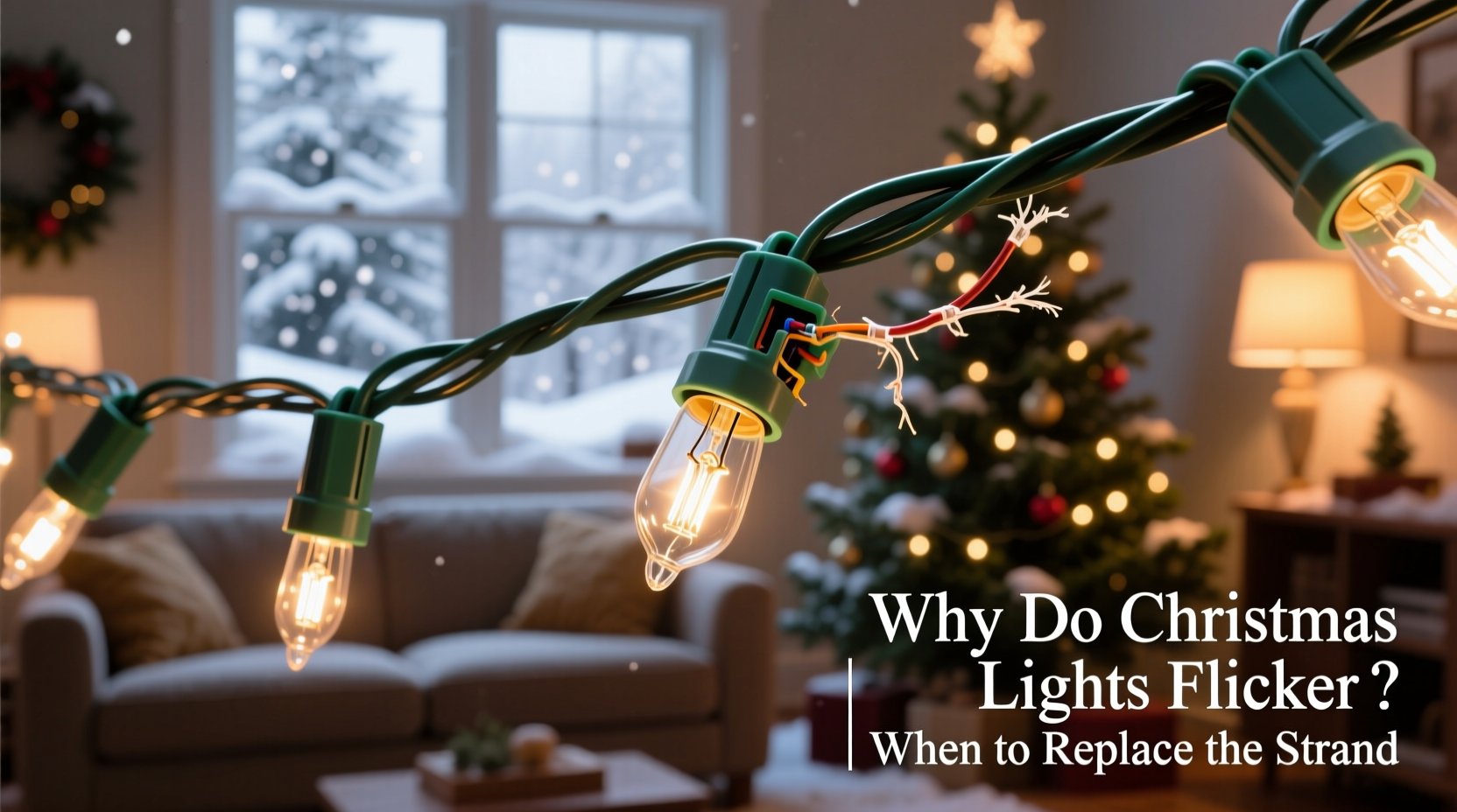 why do christmas lights flicker and when should you replace the strand