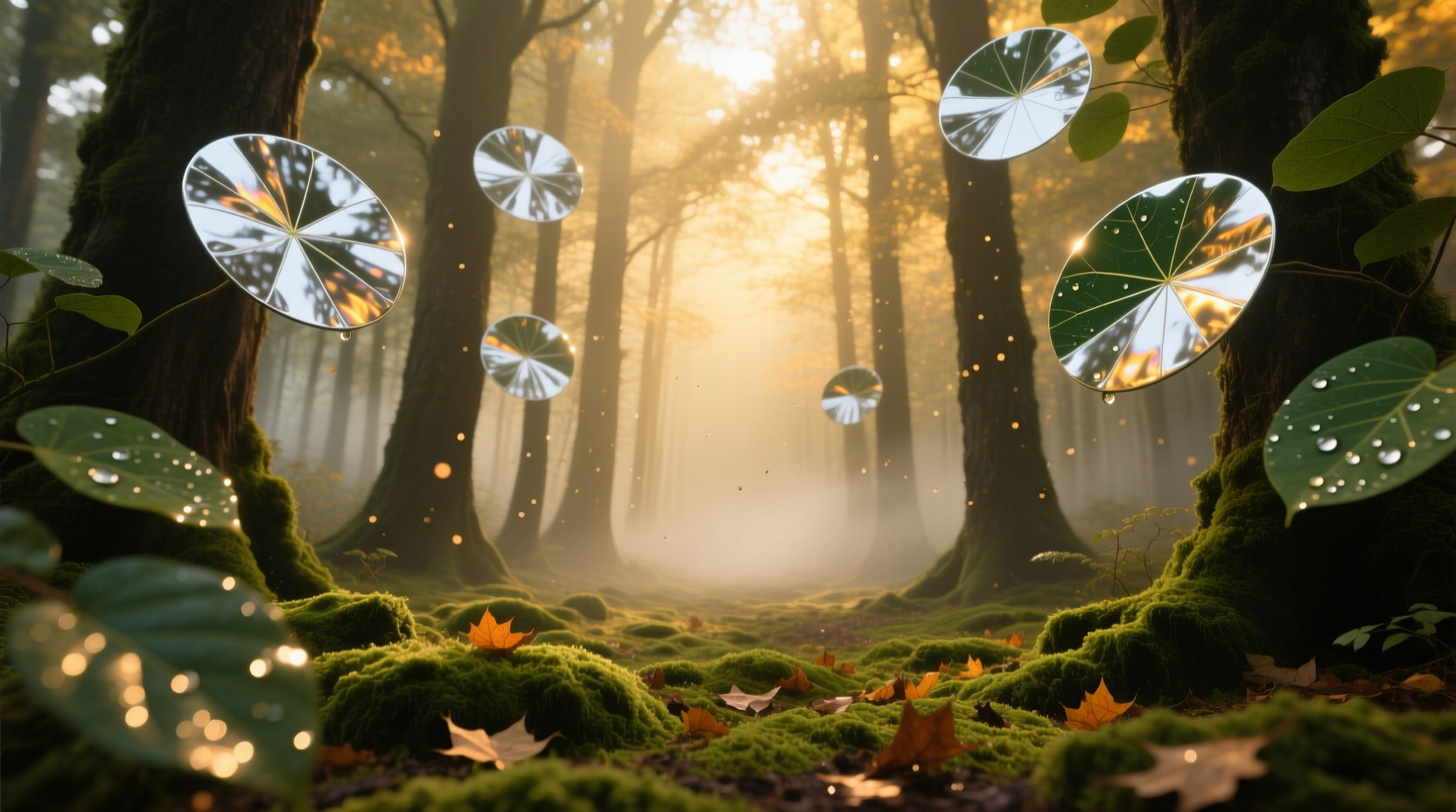 trees with round leaves
