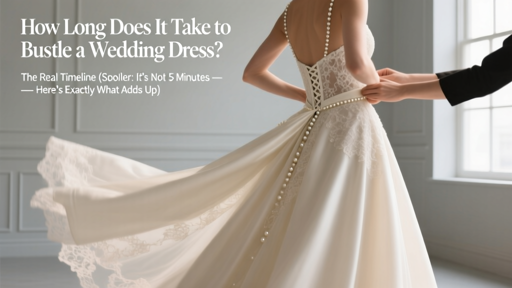 Wedding Dress Bustle Timeline: How Long Does It Take?
