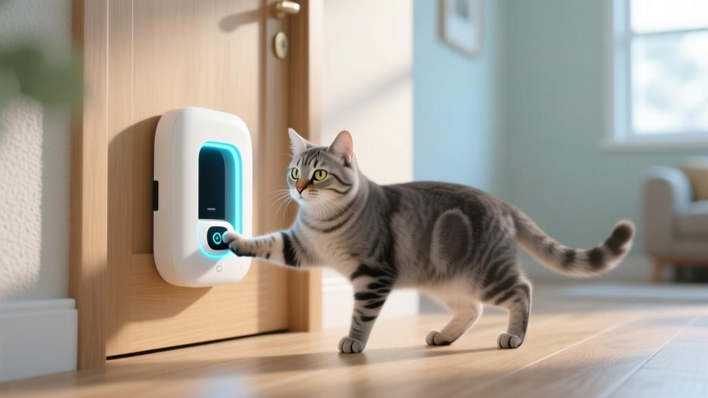 Cat Paw Bumping the Pet Door: Entry Request