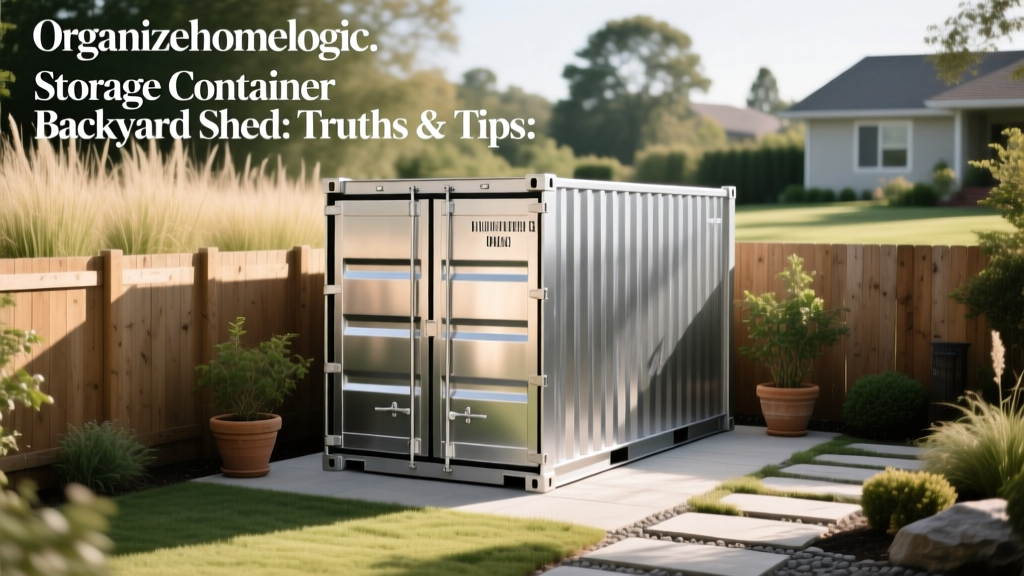 Storage Container Backyard Shed: Truths & Tips